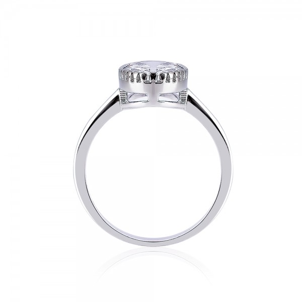 Nhẫn bạc hình Oval3