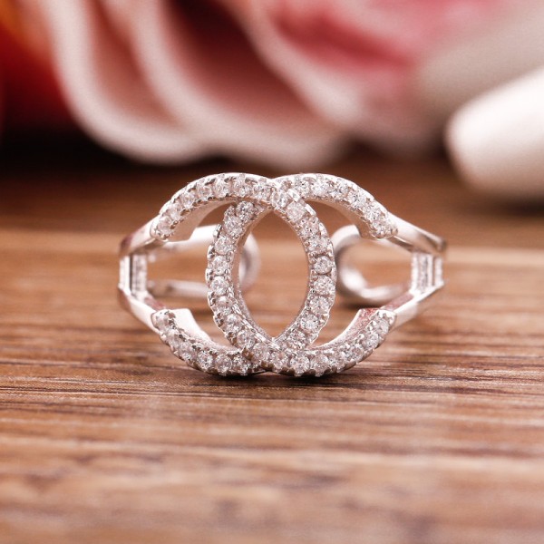 Nhẫn bạc Style Chanel 2