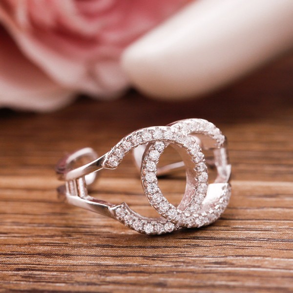 Nhẫn bạc Style Chanel 3