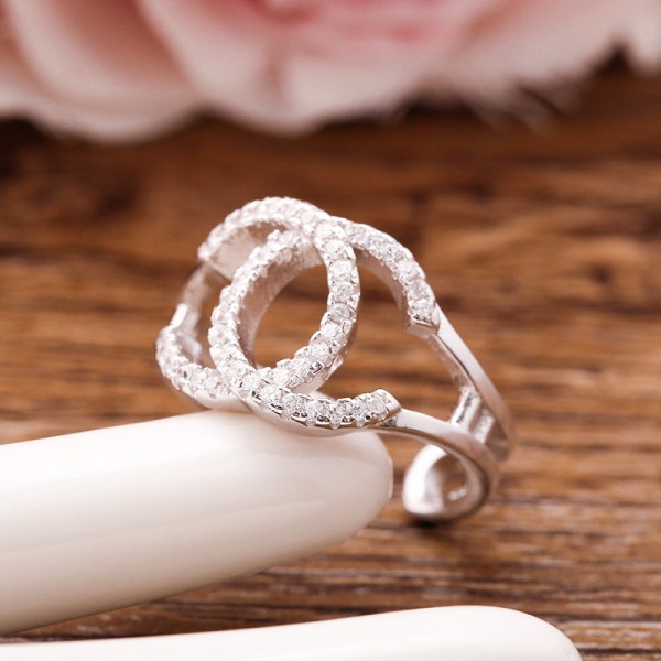 Nhẫn bạc Style Chanel 4