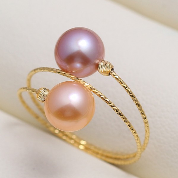 Nhẫn vàng 18k ngọc trai thật Will 5-6mm