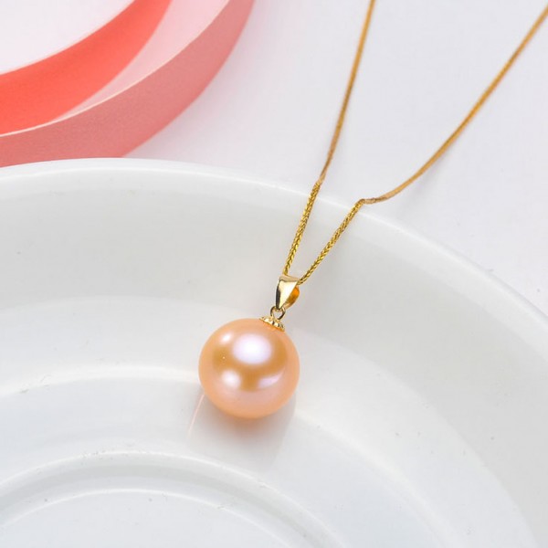 Dây chuyền vàng 18k ngọc trai nước ngọt size 8-12mm