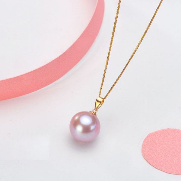 Dây chuyền vàng 18k ngọc trai nước ngọt size 8-12mm