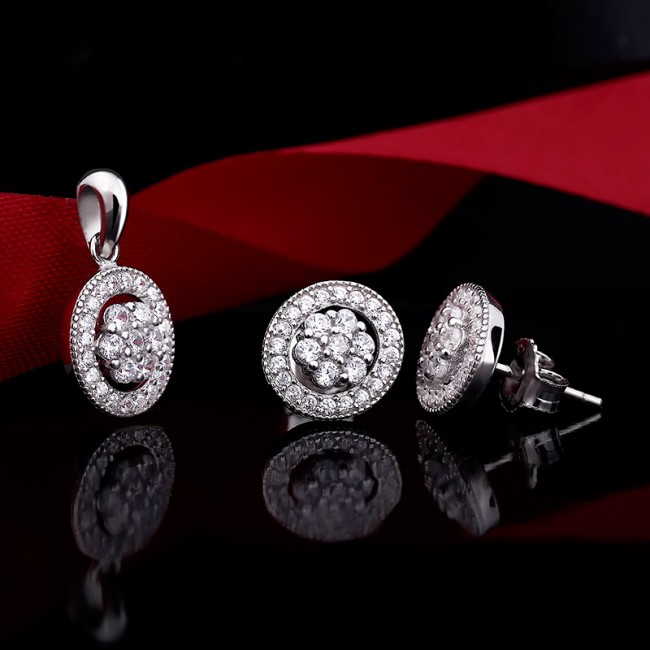 Bộ trang sức bạc Alevin Love 2