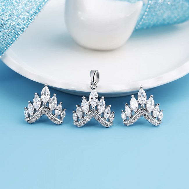 Bộ trang sức bạc Beauty Crown 2