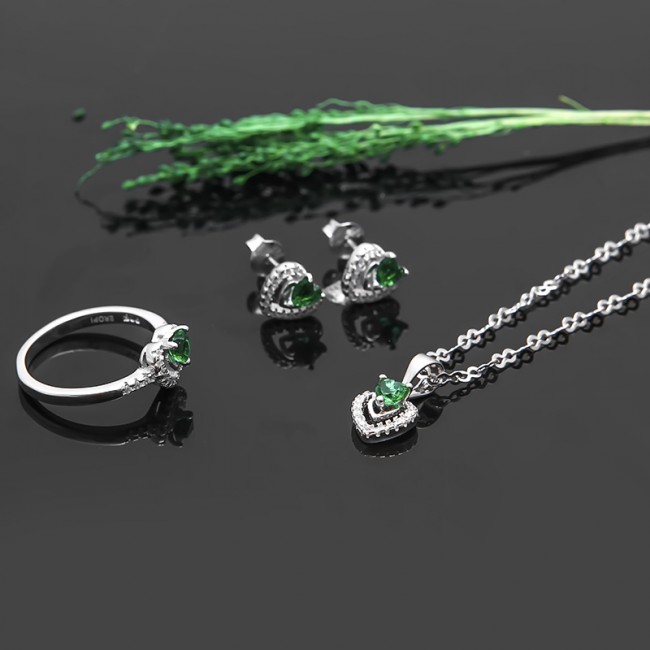 Bộ trang sức bạc In My Heart 2