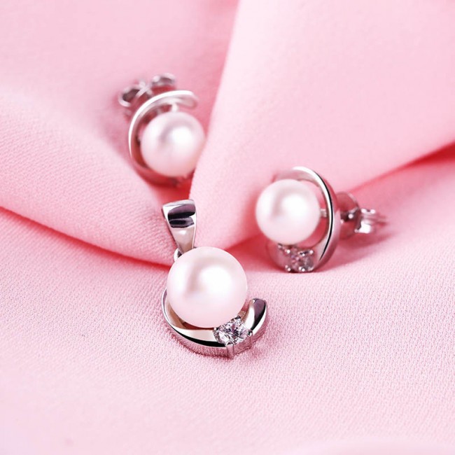 Bộ trang sức bạc Lovely Pearl 3