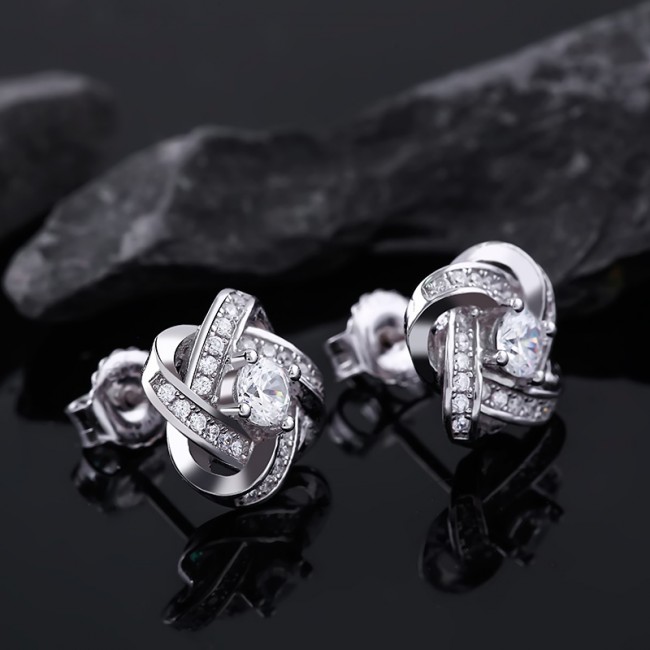 Bông tai bạc Miss You 3