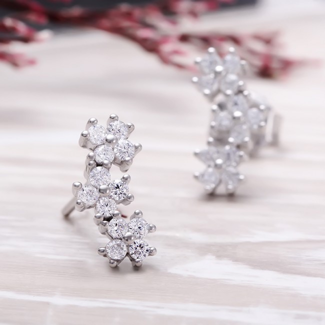 Bông tai bạc Orchild Beauty 3