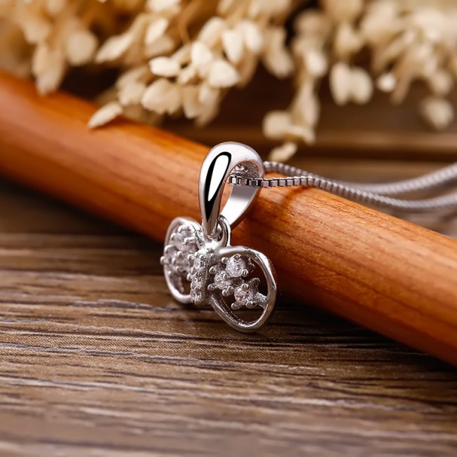 Mặt dây chuyền bạc Havico Bow 3