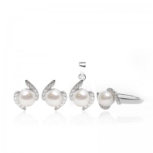Bộ trang sức bạc Antique Pearl