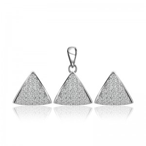 Bộ trang sức bạc Hani Triangle