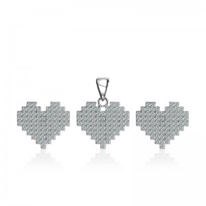 Bộ trang sức bạc Heartbeat
