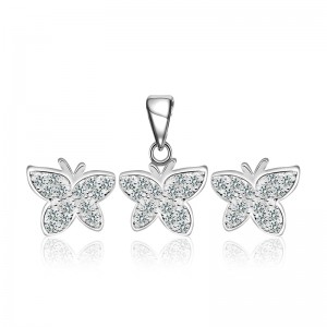 Bộ trang sức bạc Pretty Butterfly
