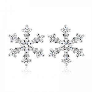 Bông tai bạc Amazing Snowflakes