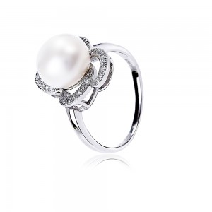 Nhẫn bạc Bastet Pearl