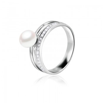 Nhẫn bạc Shining Pearl