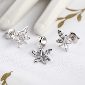 Bộ trang sức bạc Ely Butterfly 