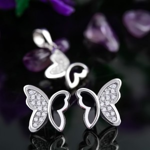 Bộ trang sức bạc Mina Butterfly