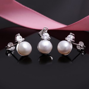 Bộ trang sức bạc Osaka Love Pearl
