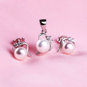 Bộ trang sức bạc Simply Pearl