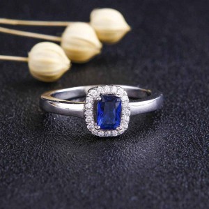 Nhẫn bạc Blue Love 