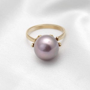 Nhẫn vàng 18k Allure Pearl đính Kim cương