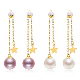 Bông tai vàng 18k ngọc trai Cosy Love   