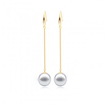 Bông tai vàng 18k ngọc trai 8-14mm Narcissus