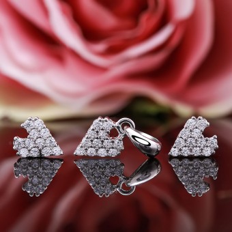 Bộ trang sức bạc Heart Of Princess 
