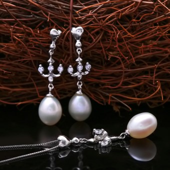 Bộ trang sức bạc Sweet Pearl 