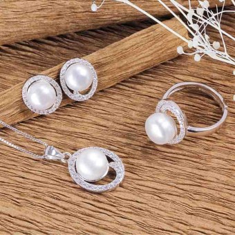 Bộ trang sức bạc Wonderful Pearl