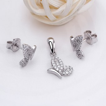 Bộ trang sức bạc Alfa Butterfly