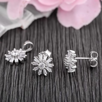 Bộ trang sức bạc Alice Flower