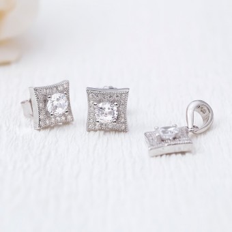 Bộ trang sức bạc Alvina Love