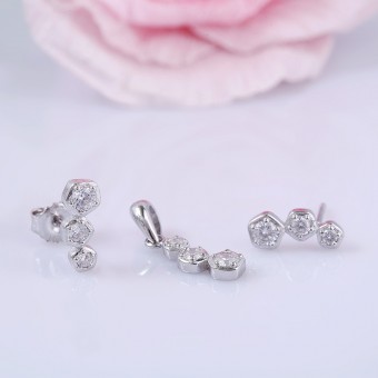 Bộ trang sức bạc Beauty Hannha
