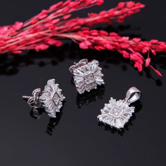 Bộ trang sức bạc Cheryl Love