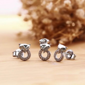 Bộ trang sức bạc Cute Fox