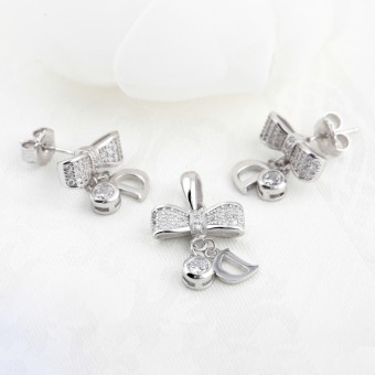 Bộ trang sức bạc D Bow 