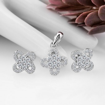 Bộ trang sức bạc Daring Flower