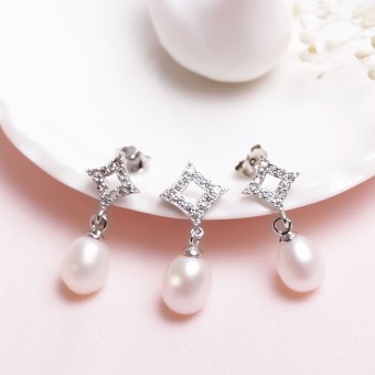 Bộ trang sức bạc Excellent Pearl     