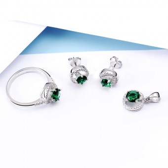 Bộ trang sức bạc Gisel Love    