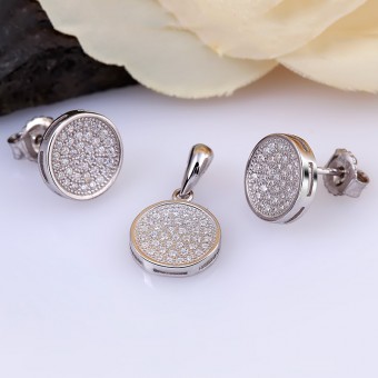 Bộ trang sức bạc Hani Circle 