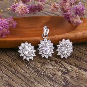 Bộ trang sức bạc Hanna Sunshine