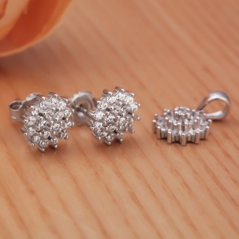 Bộ trang sức bạc Intex Flower