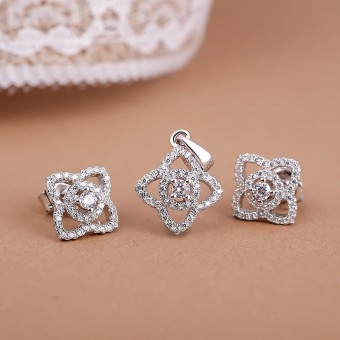 Bộ trang sức bạc Jasminne Love