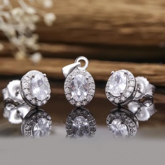 Bộ trang sức bạc Kura Like      