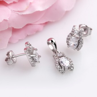 Bộ trang sức bạc Laza Love