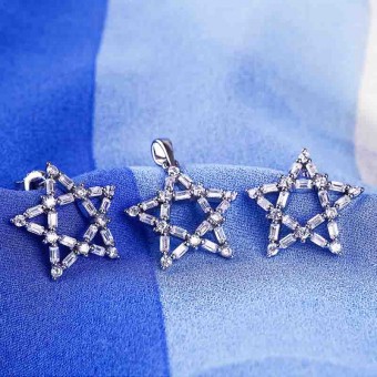 Bộ trang sức bạc Love Stars