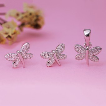 Bộ trang sức bạc Morgan Butterfly